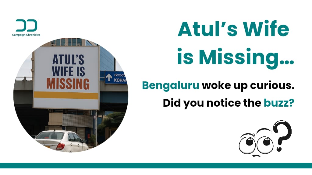 Atul wife is mising viral campaign in bangaluru
