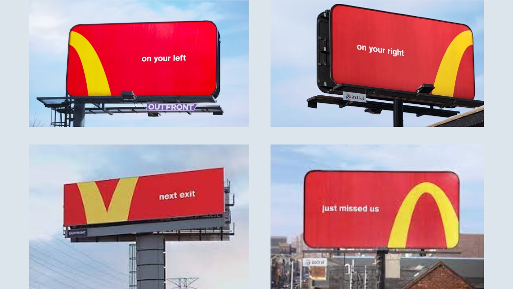 McDonald’s “Follow the Arches” Billboard Campaign: